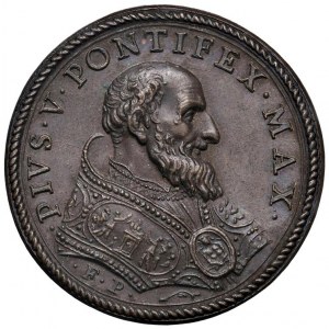 Papal medals - Pius V (1566-1572) Undated medal (1566) ...