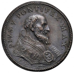 Papal medals - Pius V (1566-1572) Undated medal The mine...