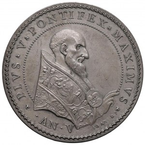 Papal medals - Pius V (1566-1572) Medal A. V (1570) For the...