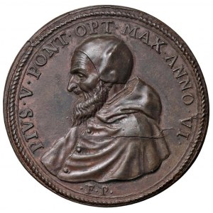 Papal medals - Pio V (1566-1572) Medaglia A. VI Dedicazione ...