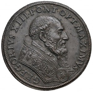Papal medals - Gregory XIII (1572-1585) Medal 1585 Arrival...