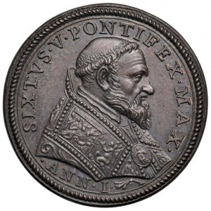 Papal medals - Sixtus V (1585-1590) Coined medal 1585 An....