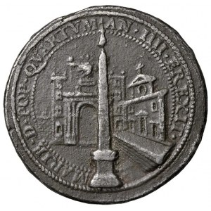 Papal medals - Sisto V (1585-1590) Medaglia ibrida A. V al D...