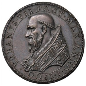Papal medals - Urbano VII (1590) Medaglia A. I 1590 Il Posse...
