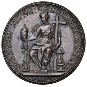 Papal medals - Urbano VII (1590) Medaglia A. I 1590 Il Posse...