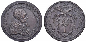 Papal medals - Innocent IX (1591) Medal A. I 1591 Elezio...