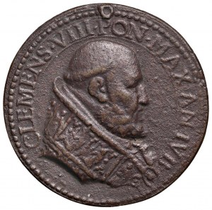 Papal medals - Clement VIII (1592-1605) Medal Anno Giubi...