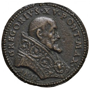 Papal medals - Gregorio XV (1621-1623) Medaglia A. II 1622 P...