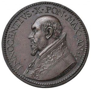 Papal medals - Innocent X (1644-1655) Medal A. The Two Ang...