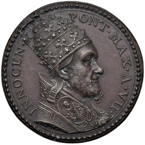 Papal medals - Innocenzo X (1644-1655) Medaglia A. VII Il Pa...