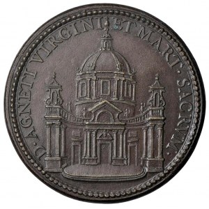 Papal medals - Innocenzo X (1644-1655) Medaglia A. X Prospet...