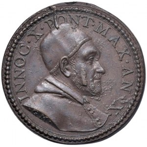 Papal medals - Innocenzo X (1644-1655) Medaglia A. X Due Che...