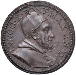 Papal medals - Innocent X (1644-1655) Medal A. X Due Che...