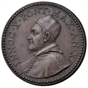 Papal medals - Innocenzo X (1644-1655) Medaglia A. XI Lavand...