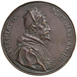 Papal medals - Clemente IX (1667-1669) Medaglia A. III rista...