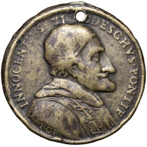 Papal medals - Innocenzo XI (1676-1689) Medaglia per il pell...