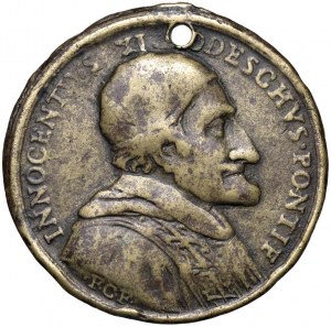 Papal medals - Innocent XI (1676-1689) Medal for the pell...