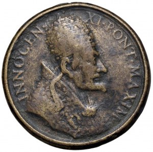 Papal medals - Innocent XI (1676-1689) Medal 1684 The ban...