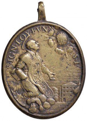 Religious Medals - RELIGIOUS. Oval casting medal without da...