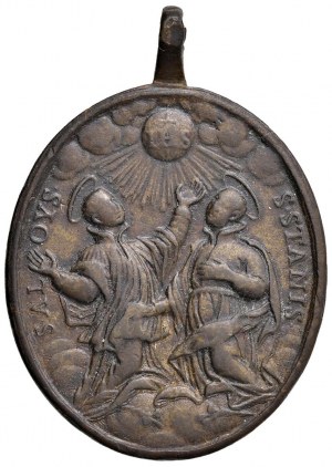 Religious Medals - RELIGIOUS. Oval casting medal without da...