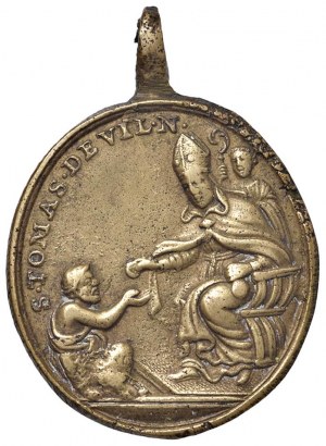 Religious Medals - RELIGIOUS. Oval casting medal without da...