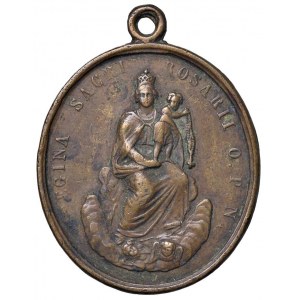 Religious Medals - RELIGIOSA. Medaglia ovale da fusione senza da...