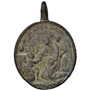Religious Medals - RELIGIOSA. Medaglia ovale da fusione senza da...
