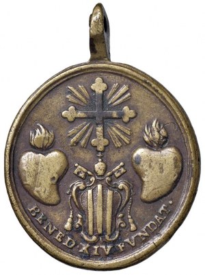Religious Medals - RELIGIOUS. Oval casting medals period B...