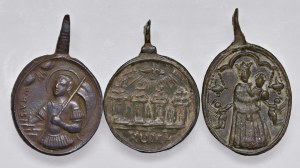 Religious Medals - RELIGIOUS. Lot of 3 small medals of small ...