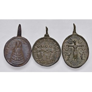 Religious Medals - RELIGIOSA. Lotto di 3 medagliette di piccolo ...