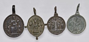 Religious Medals - RELIGIOUS. Lot of 4 small medals of small ...