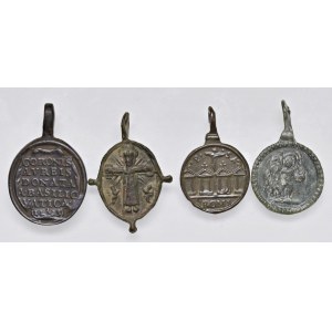 Religious Medals - RELIGIOSA. Lotto di 4 medagliette di piccolo ...