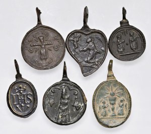 Religious Medals - RELIGIOUS. Lot of 4 small medals of small ...