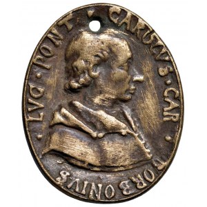 Character medals - Carlo Borbone Cardinale Medaglia da fusione 1...