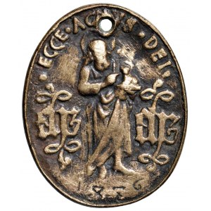 Character medals - Carlo Borbone Cardinale Medaglia da fusione 1...
