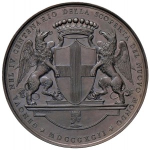 Character medals - Christopher Columbus (1451-1506) Medal 1892 ...