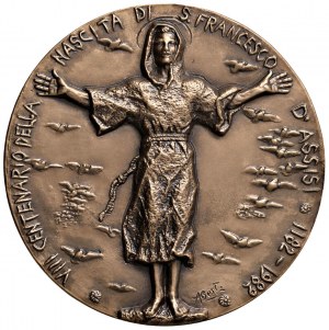 Cities medals - ASSISI Medal 1982 8th centenary of the na...