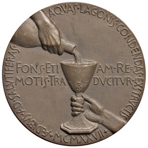 Cities medals - CHIANCIANO. 1927 AQUAS LAGONIS medal. Opus.