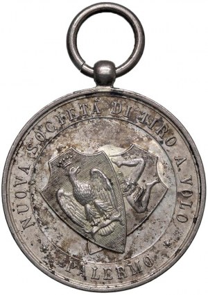 Cities medals - PALERMO. medal for the new Society of tir...