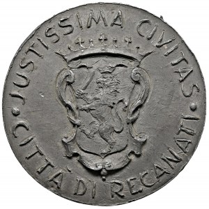Cities medals - RECANATI. Medaglia senza data (XX sec.) JUSTI...