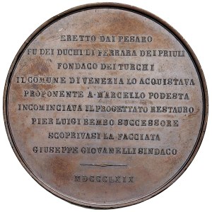 Cities medals - VENEZIA Medaglia 1869 per il restauro del Fon...