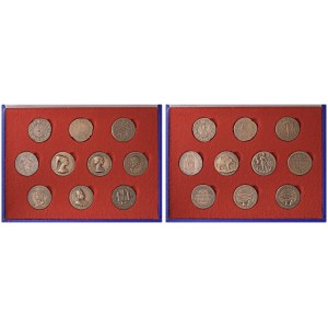Various medals - Lotto di un cofanetto con 10 riproduzioni del...