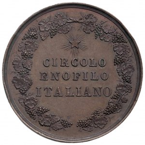 Various medals - Circolo enofilo italiano. Medal of the end...
