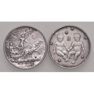 Various medals - Gettoni del Zodiaco - Opus: Giampaoli - AG (g...