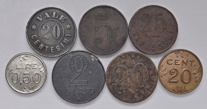 Various medals - Lot of seven tokens as pictured. For examination...