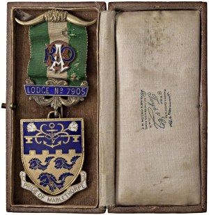 Masonic decorations and objects - MASSONERY. Decorations with 20th-century enamels....