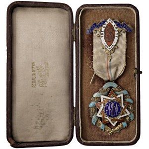 Masonic decorations and objects - MASSONERIA. Decorazione con smalti del XX sec...