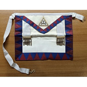 Masonic decorations and objects - MASSONERIA. Grembiule massonico da cerimonia,...
