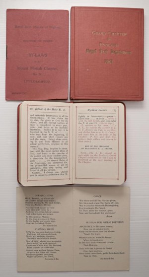 Masonic decorations and objects - MASSONRY. Lot of 4 Masonic booklets ing...