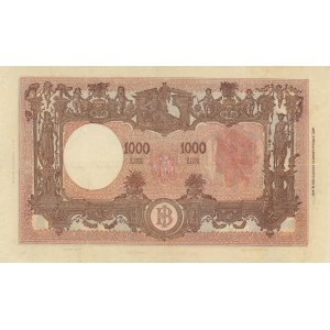 Italian Banknotes - ITALIA 1000 Lire Barbetti grande M B.I. 09-06...